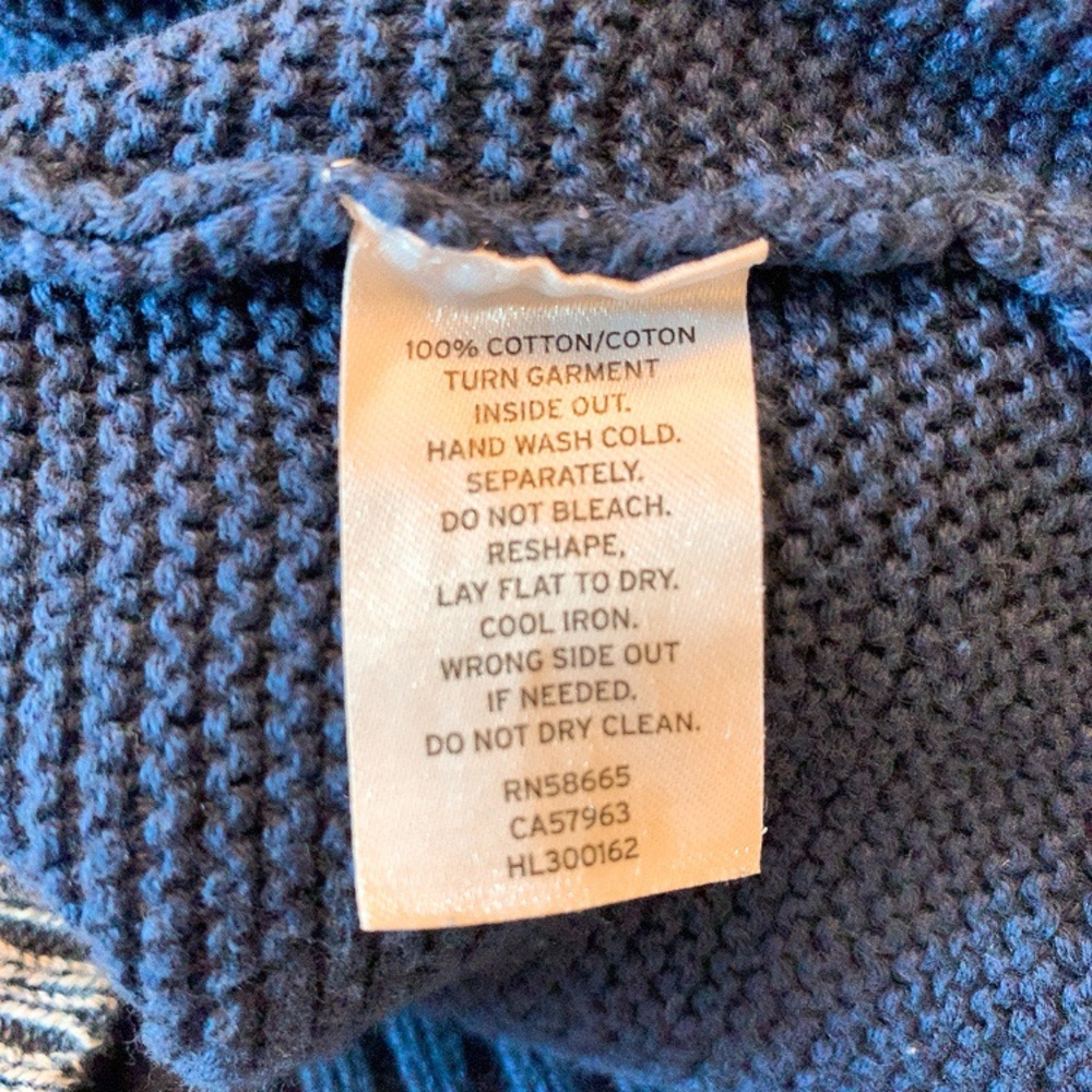 Treasure Bond • Navy Blue Ribbed Sweater - Picture 8 of 9
